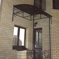 Кованый козырек 16