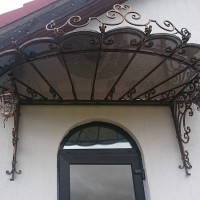 Кованый козырек 21