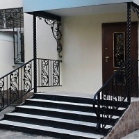 Кованый козырек 37