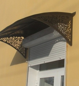 Кованый козырек 26