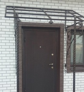Кованый козырек 29