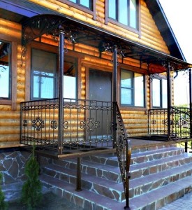 Кованый козырек 38